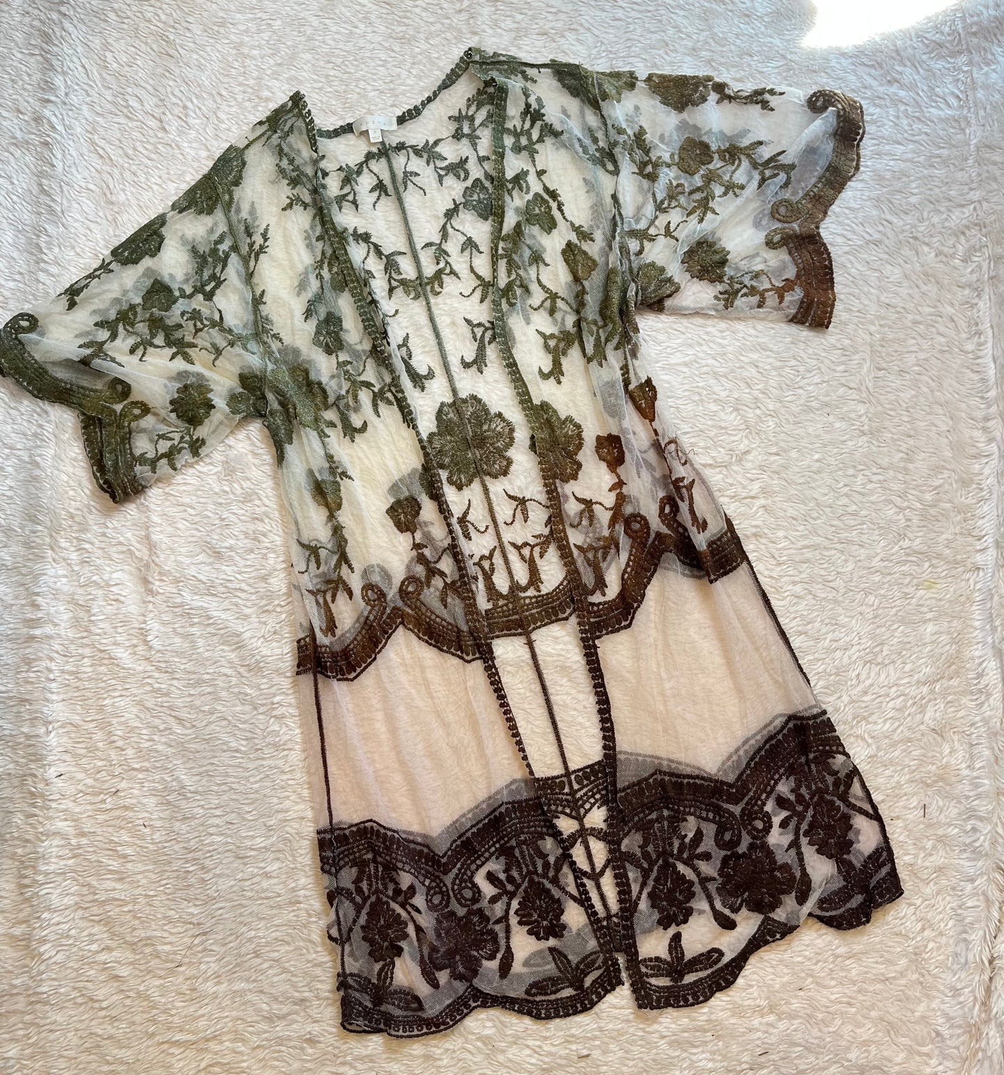 Upcycled Lace Duster (one-size)