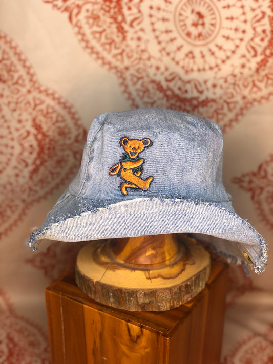 Denim G-Dead Bear Bucket