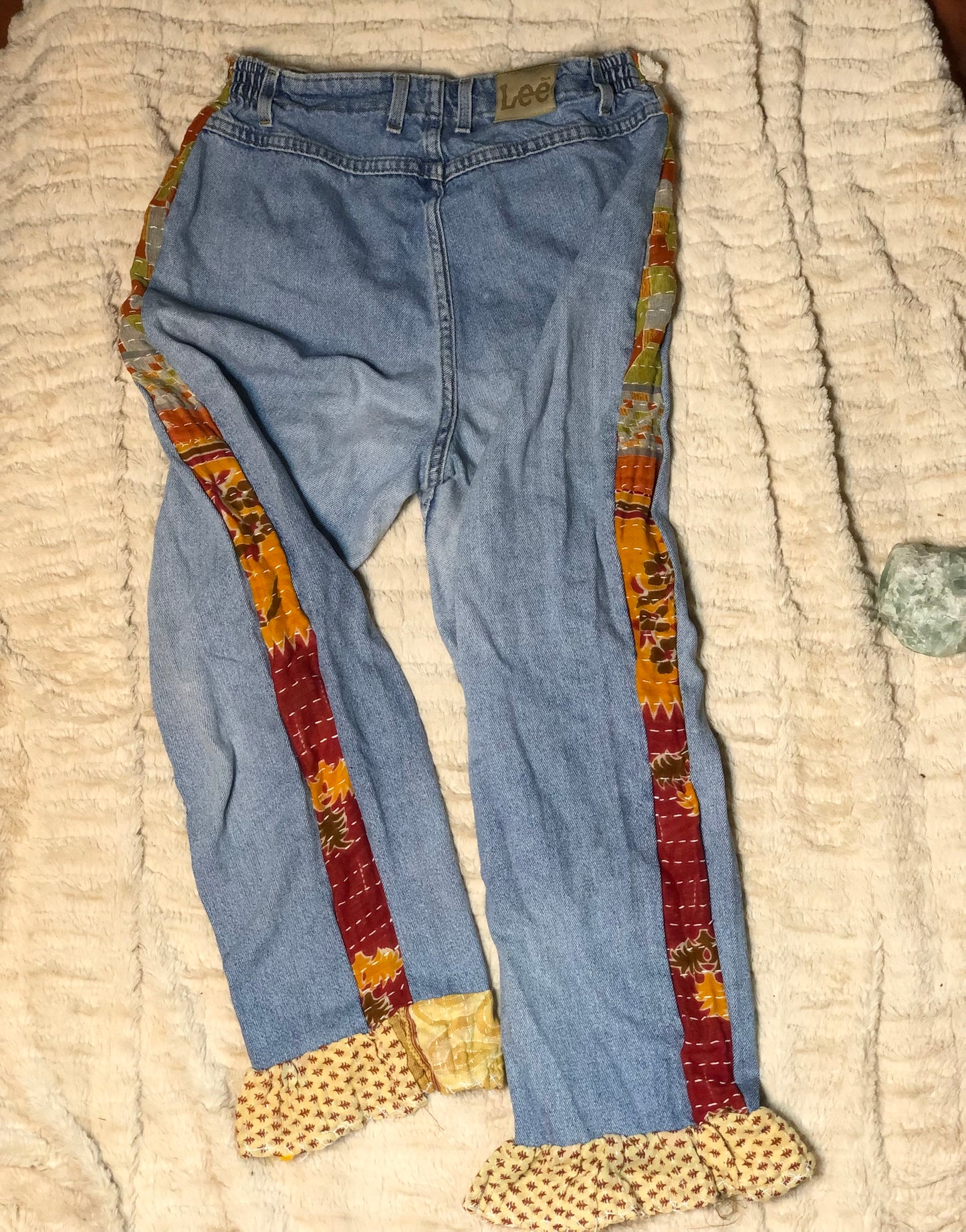 Upcycled Kantha Jeans