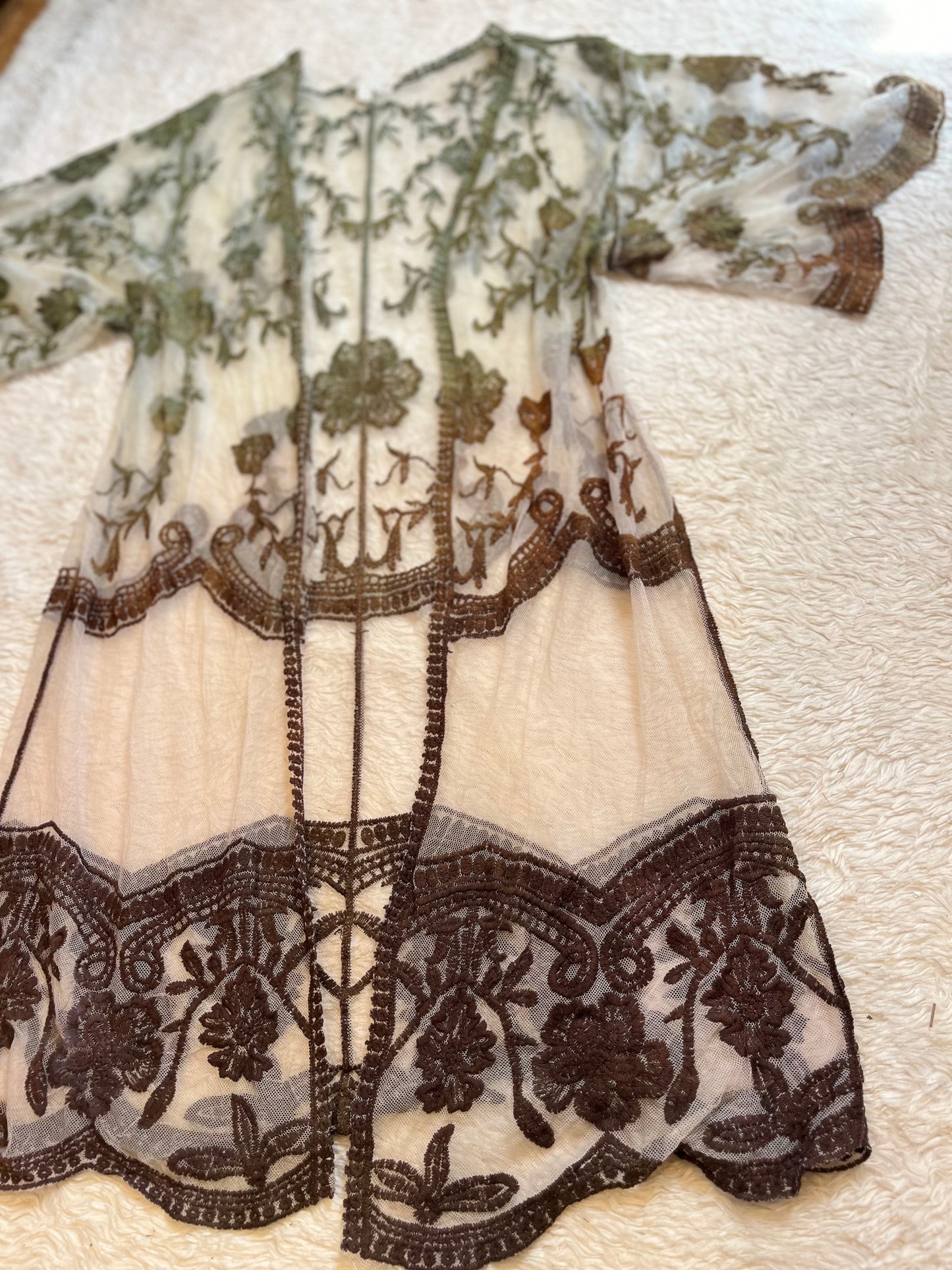 Upcycled Lace Duster (one-size)