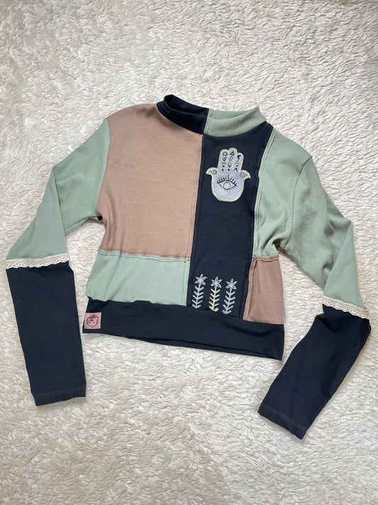 Patchwork Mockneck (M-XL)