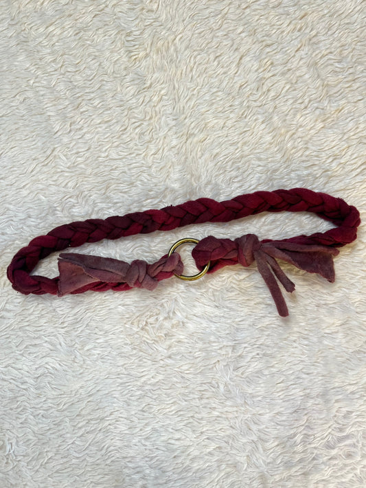 Burgundy Adjustable Belt