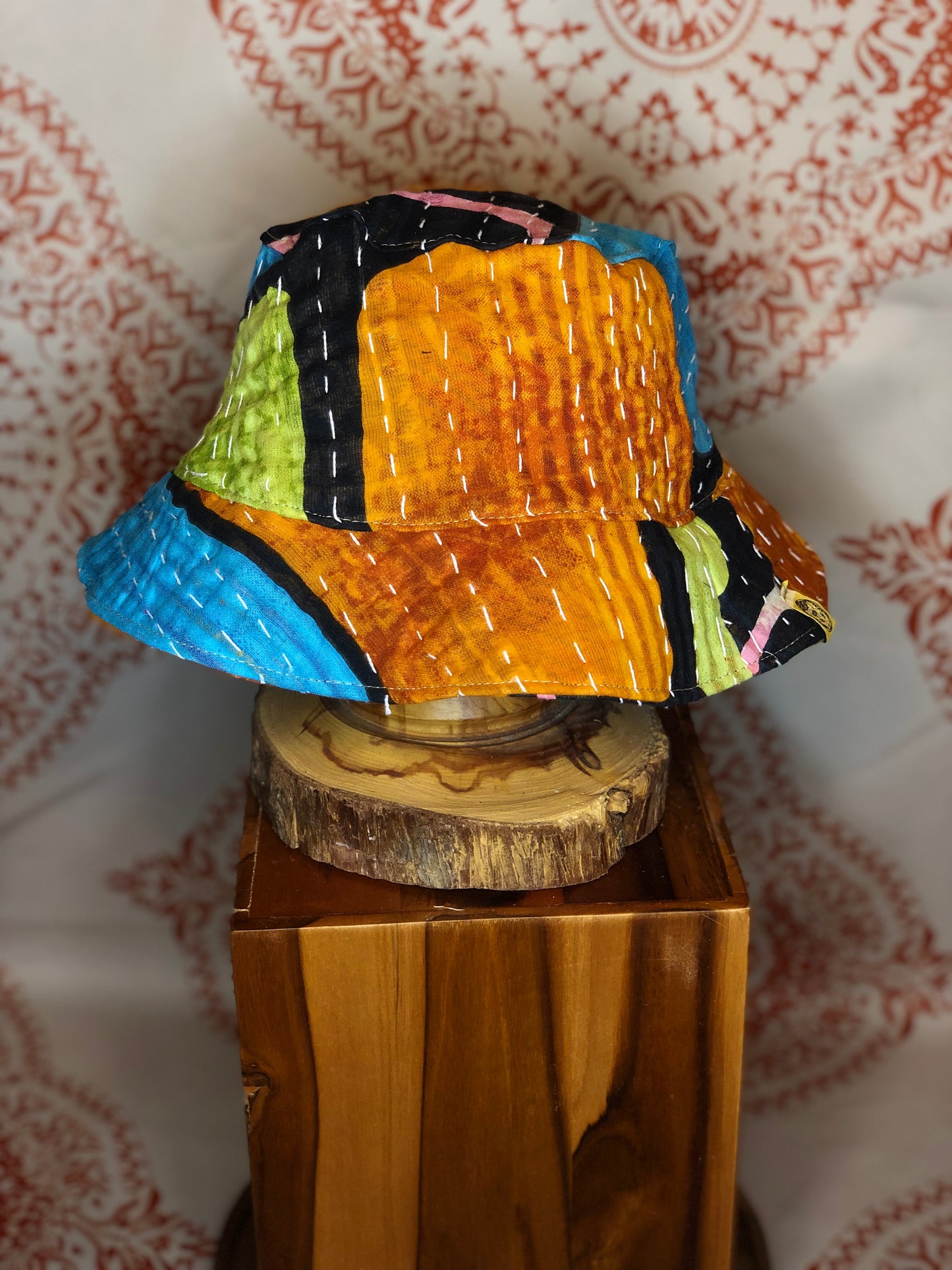 Patchwork Kantha Bucket