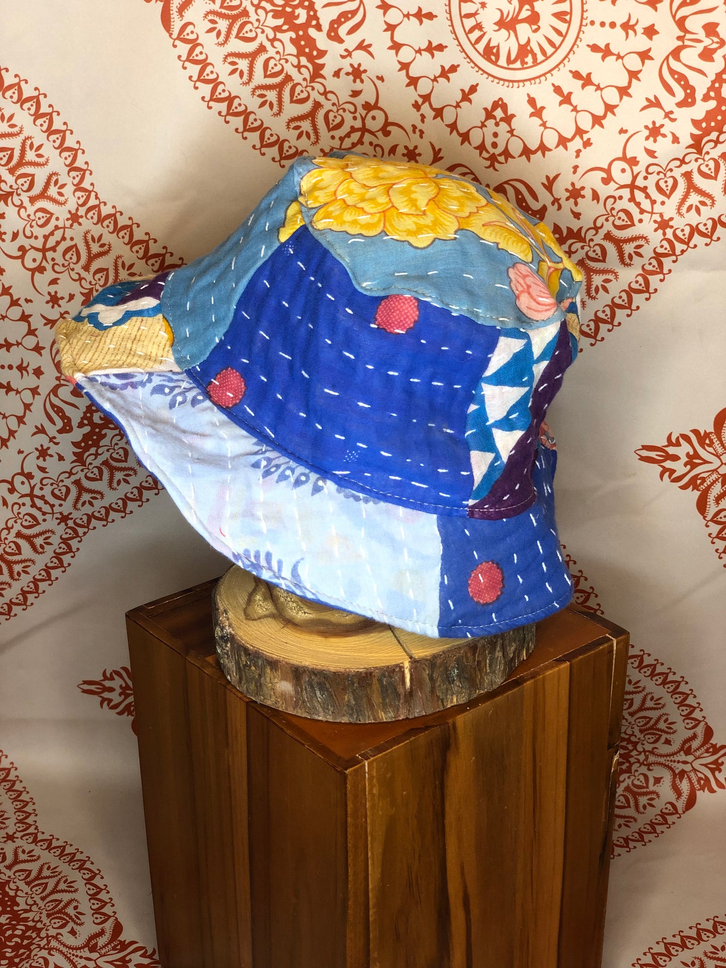 Patchwork Kantha Bucket