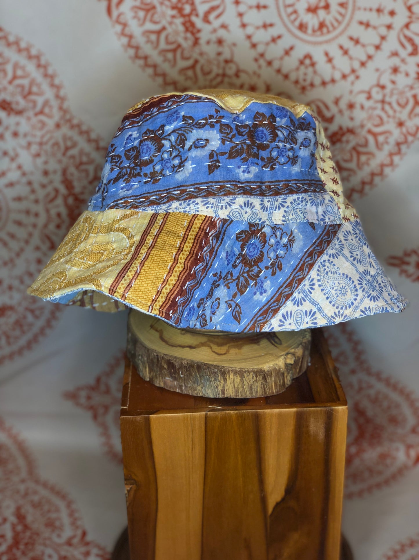 Patchwork Kantha Sun Bucket