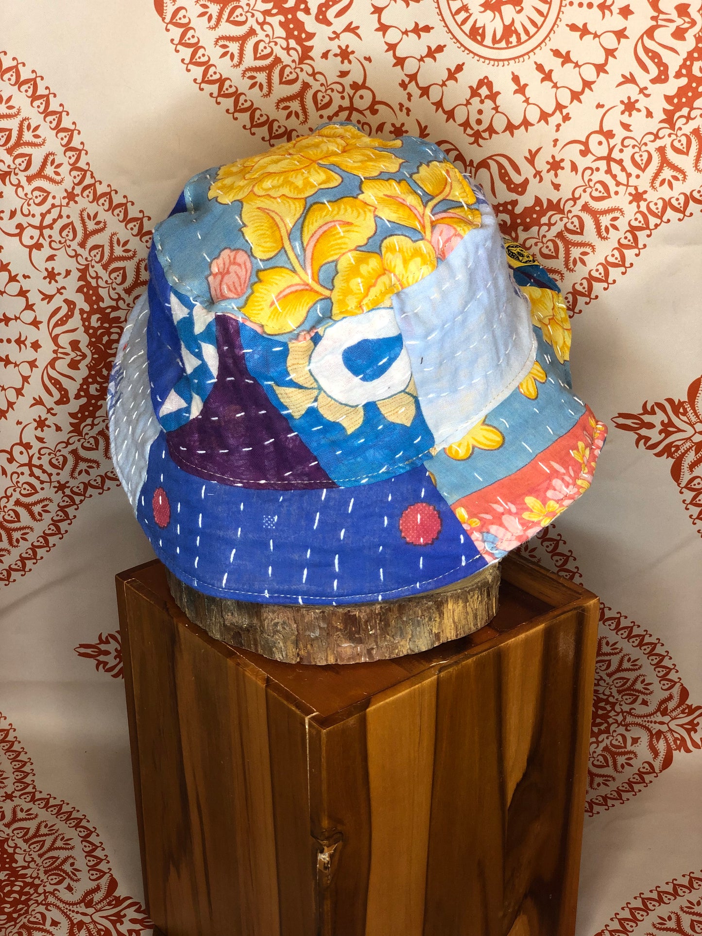 Patchwork Kantha Bucket