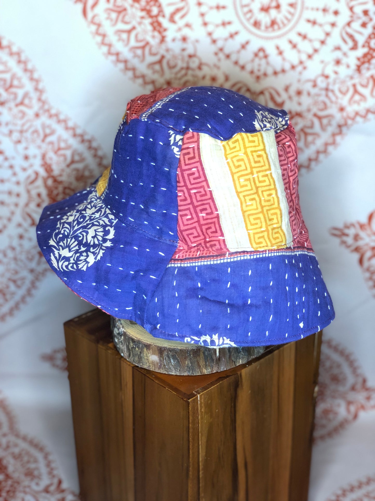 Patchwork Kantha Sun Bucket